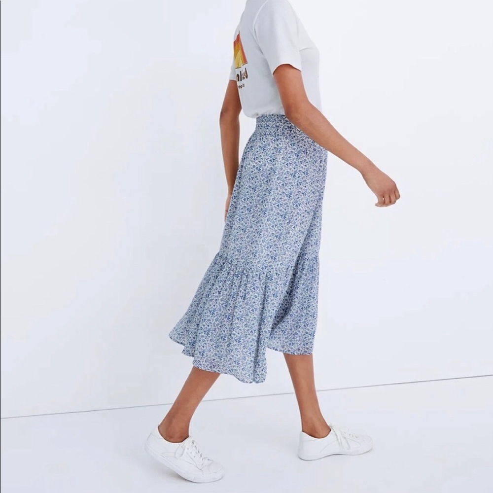 Madewell Tiered Peasant Midi Skirt